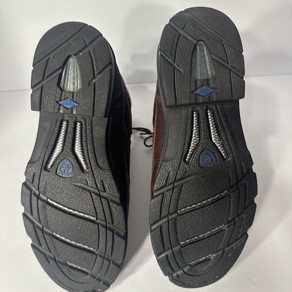 Ariat Men's Brown Leather Boots size 9 pre owned Exellent condition - Picture 7 of 9